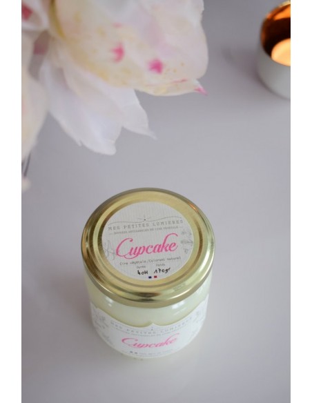 bougie naturelle parfumee cupcake