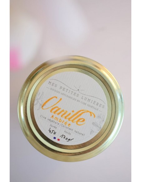 Mes petites lumières bougie naturelle Vanille ambrée