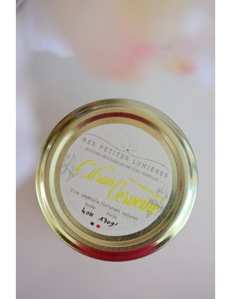 Bougie parfumée citron verveine