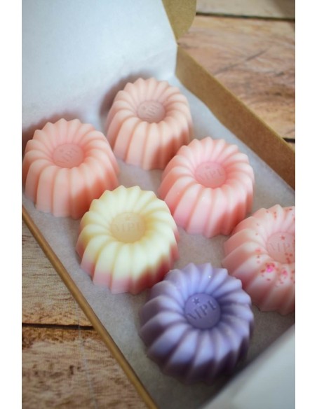 6 fondants parfumés FLEURIS