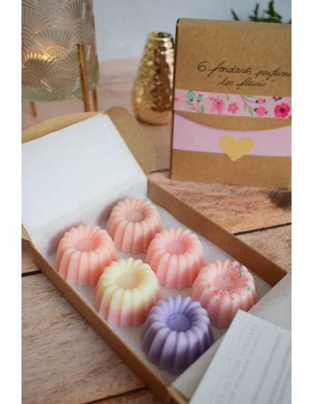 6 fondants parfumés FLEURIS