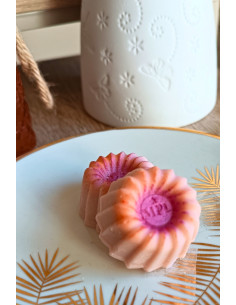 Galet de cire parfumée pêche de vigne