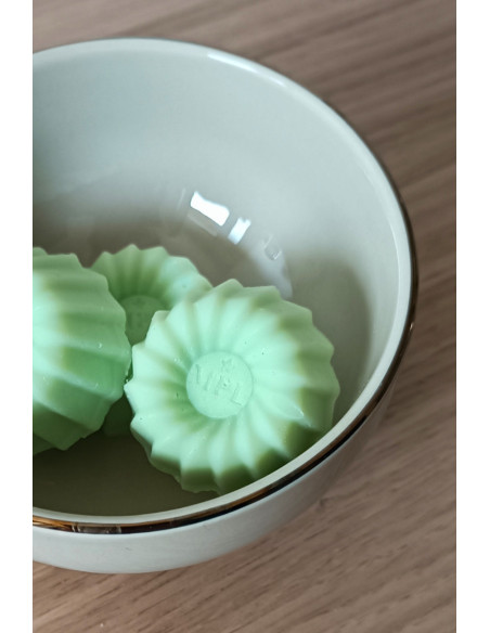 Galet de cire parfumée parfum Crème de Pistache