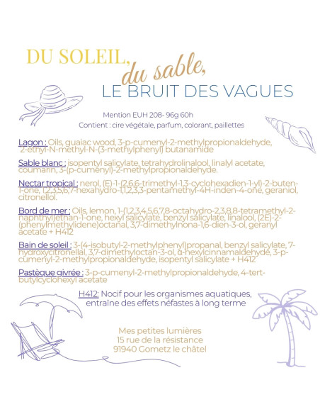 Boite de 6 fondants parfumés été