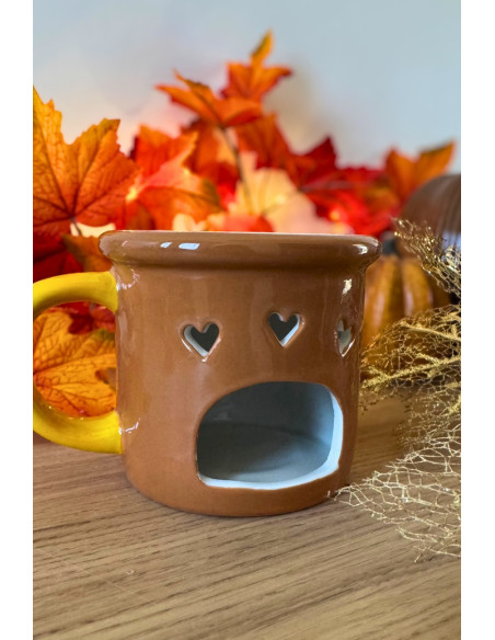 Brûle parfum en forme de mug pour fondant parfumé