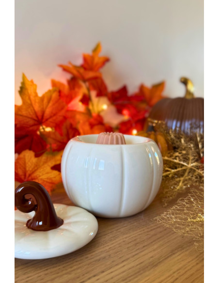 Brûle parfum en forme de citrouille pour fondant parfumé